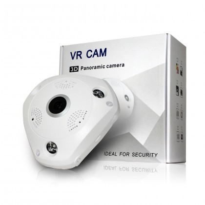 IP Camera Wireless Wired 360° VR Panoramic CCTV Cam